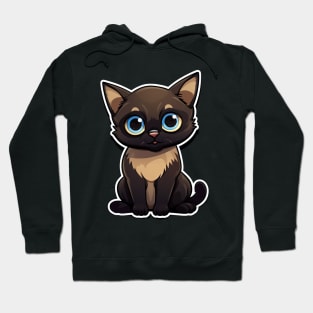 Cute Siamese Cat Lover Funny Siamese Cat Hoodie